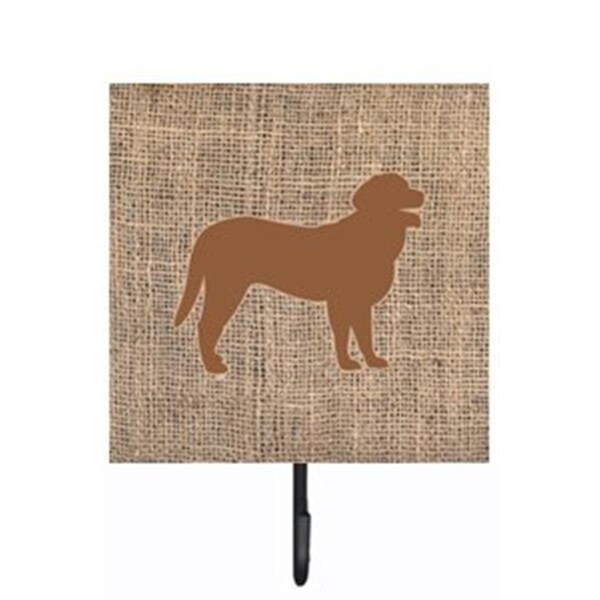 Carolines Treasures Curly Coated Retriever Burlap and Brown Leash Or Key Holder - BB1074-BL-BN-SH4