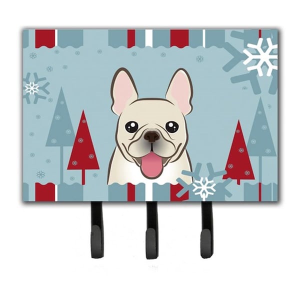 Jensendistributionservices Winter Holiday French Bulldog Leash & Key Holder - MI1720007