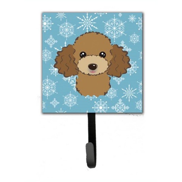 Jensendistributionservices Snowflake Chocolate Brown Poodle Leash & Key Holder - MI1718545