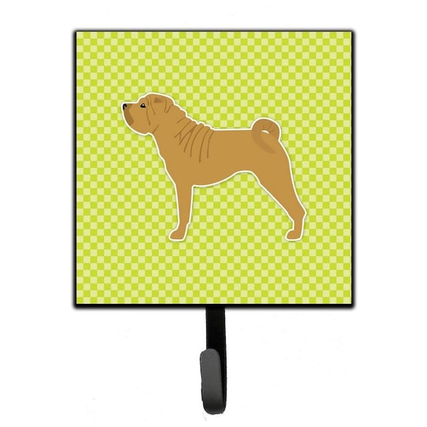 Micasa Shar Pei Checkerboard Green Leash or Key Holder - MI224853