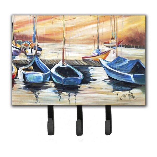 Jensendistributionservices Beach View With Sailboats Leash & Key Holder - MI1725061