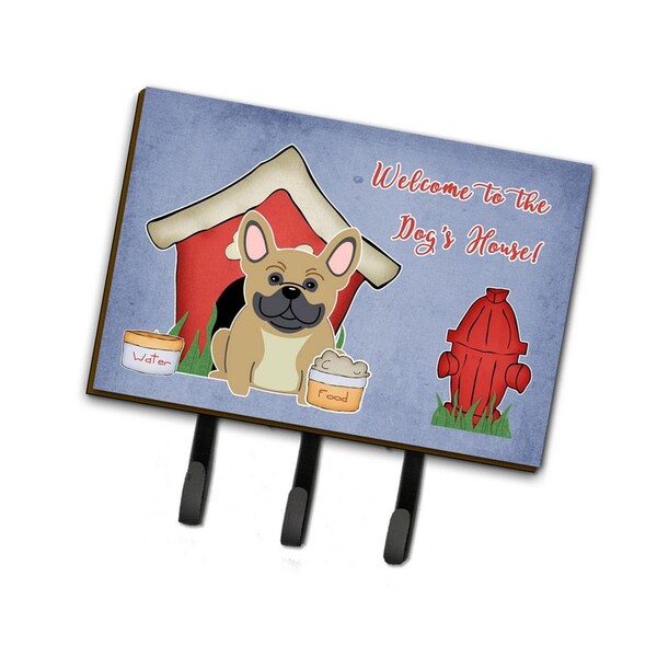 Carolines Treasures Dog House Collection French Bulldog Cream Leash or Key Holder - BB2764TH68