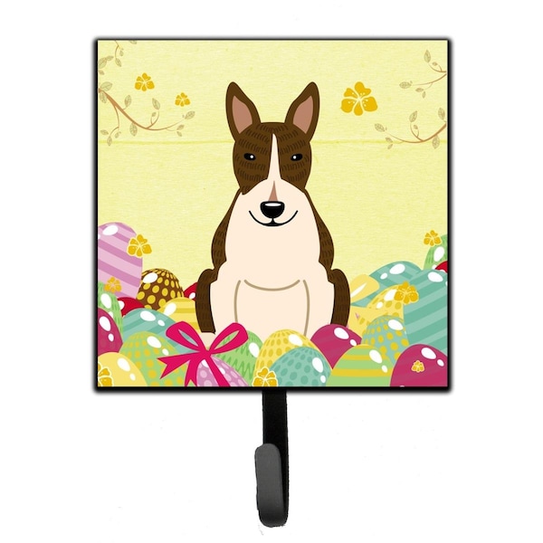 Jensendistributionservices Easter Eggs Bull Terrier Dark Brindle Leash or Key Holder - MI1711920