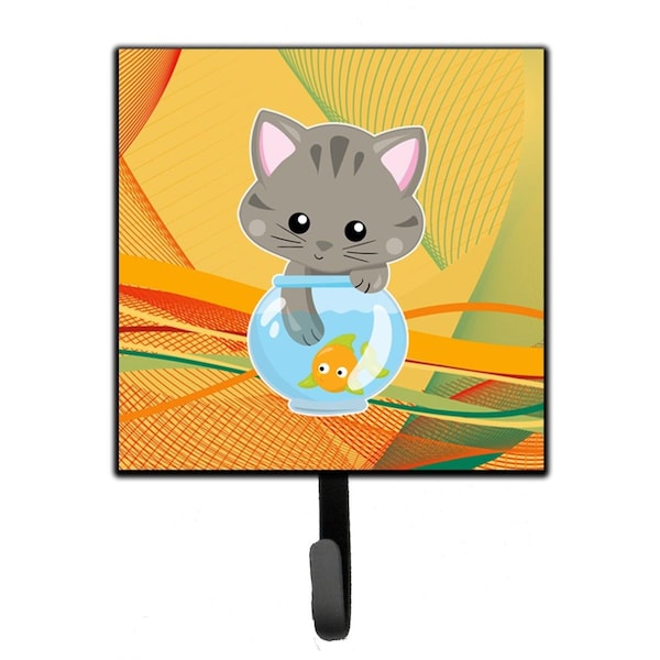 Carolines Treasures Kitten in the Fish Bowl Leash or Key Holder - BB6879SH4