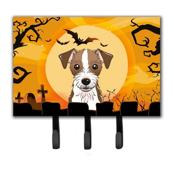 Jensendistributionservices Halloween Jack Russell Terrier Leash & Key Holder - MI2103681