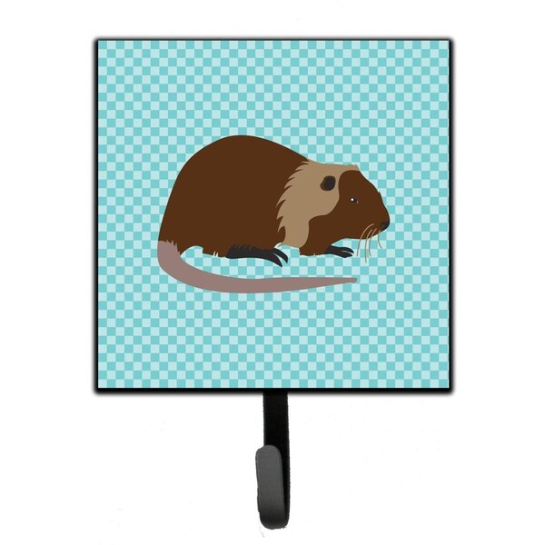 Micasa Coypu Nutria River Rat Blue Check Leash or Key Holder - MI229752
