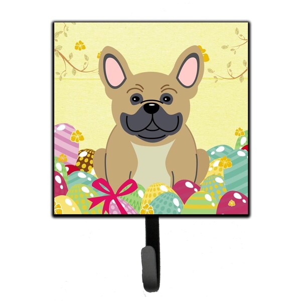 Jensendistributionservices Easter Eggs French Bulldog Cream Leash or Key Holder - MI1713239