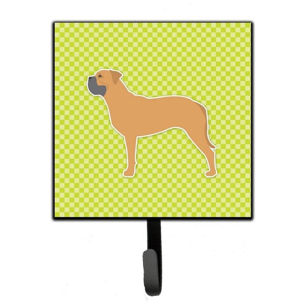Micasa Bullmastiff Checkerboard Green Leash or Key Holder - MI224204