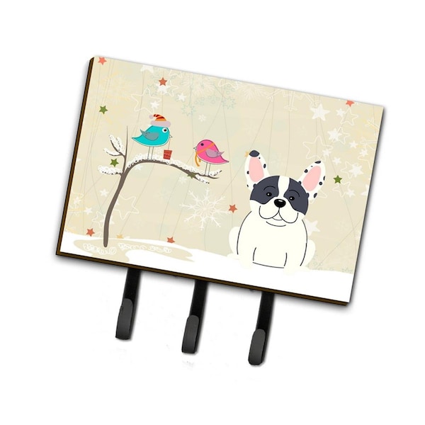 Jensendistributionservices Christmas Presents Between Friends French Bulldog Piebald Leash or Key Holder - MI1707717