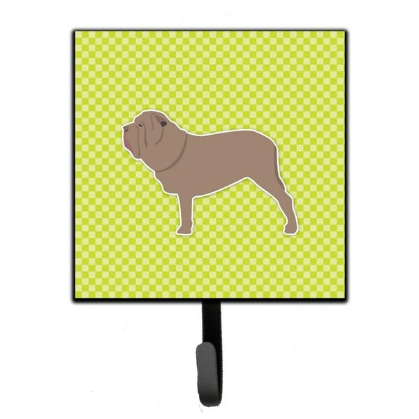 Carolines Treasures Neapolitan Mastiff Checkerboard Green Leash or Key Holder - BB3865SH4