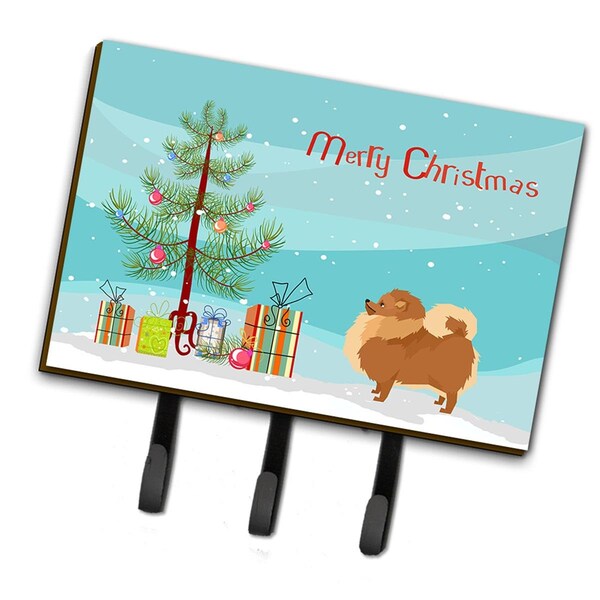 Carolines Treasures Pomeranian Christmas Tree Leash or Key Holder - CK3555TH68