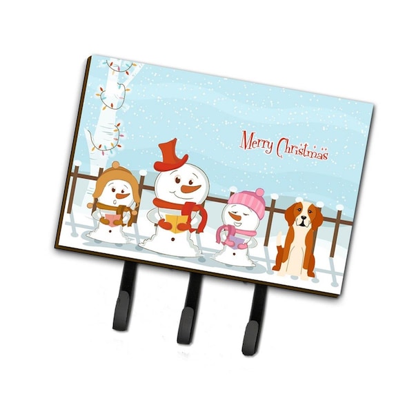 Carolines Treasures Merry Christmas Carolers English Foxhound Leash or Key Holder - BB2441TH68