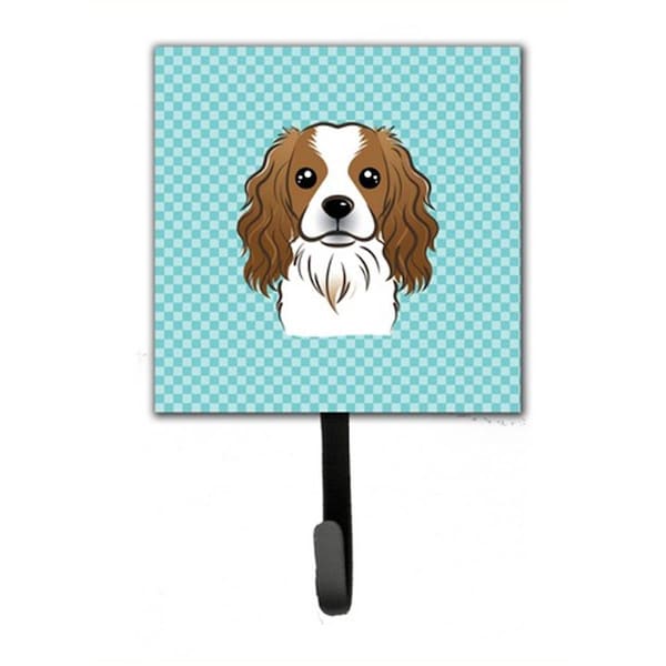 Jensendistributionservices Checkerboard Blue Cavalier Spaniel Leash & Key Holder - MI1715748