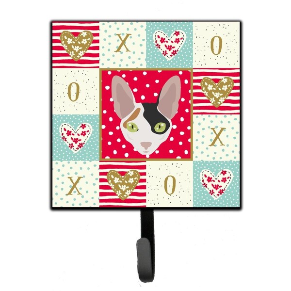 Carolines Treasures 4.25 x 1 x 7 in. Cornish Rex Cat Love Leash or Key Holder - CK5107SH4
