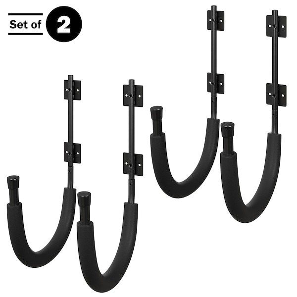 Rad Sportz Garage Hooks 4-Pack - Storage for Tools, Hoses, & Equipment with 100lb Capacity by, 4PK - 83-ST5254-2