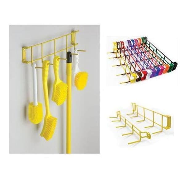 Rack Em Racks RackEm Racks 4032 17 in. 5-Hook Utility Rack - Red - 4032