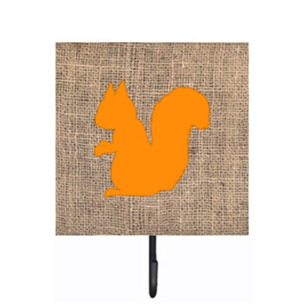 Micasa Squirrel Burlap And Orange Leash Or Key Holder - MI232807