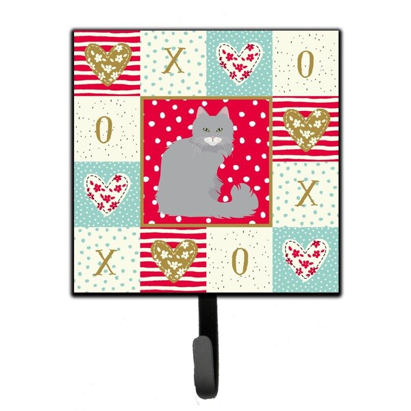 Jensendistributionservices 4.25 x 1 x 7 in. Norwegian Forest Cat Love Leash or Key Holder - MI1658873