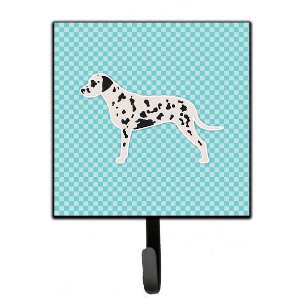 Micasa Dalmatian Checkerboard Blue Leash or Key Holder - MI230116