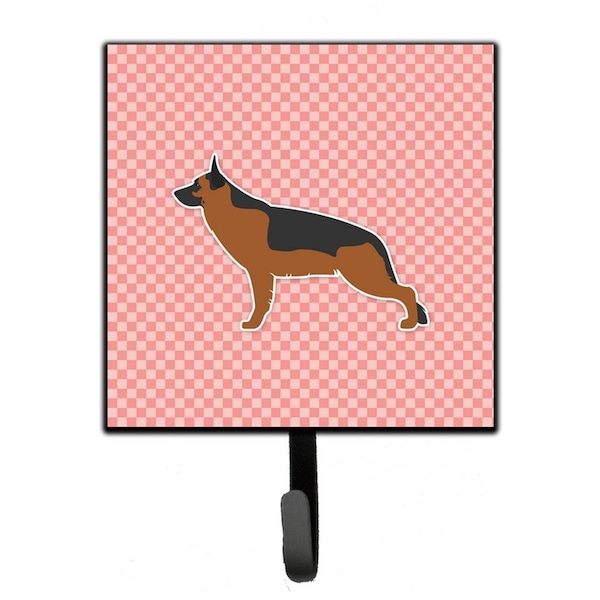 Micasa German Shepherd Checkerboard Pink Leash or Key Holder - MI224188