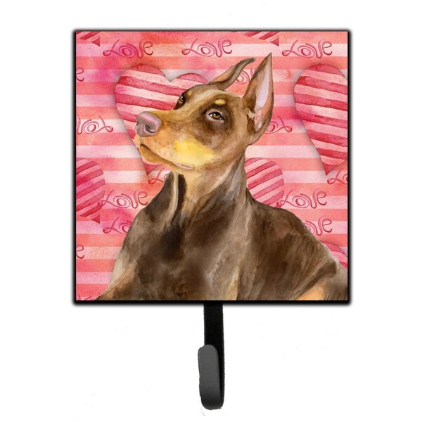 Carolines Treasures Doberman Pinscher Love Leash or Key Holder - BB9796SH4