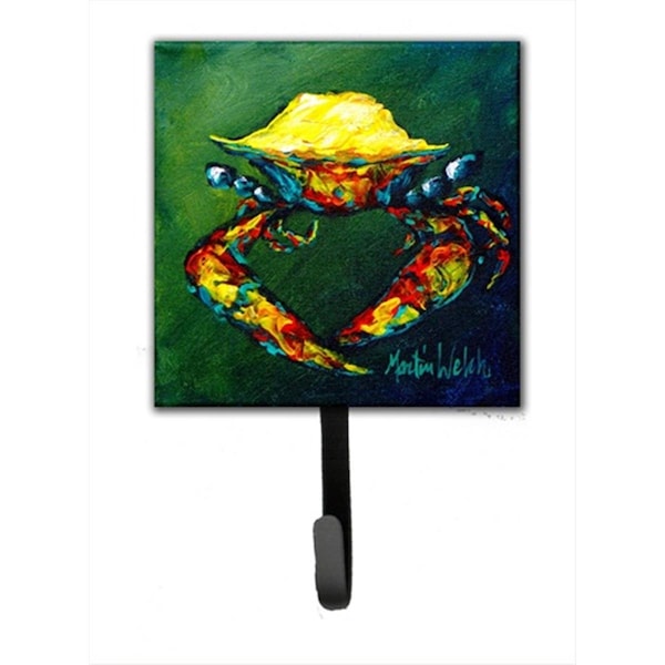 Carolines Treasures Crab Little Green Leash Or Key Holder - MW1038SH4