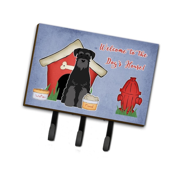 Carolines Treasures Dog House Collection Standard Schnauzer Black Leash or Key Holder - BB2786TH68