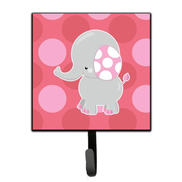 Carolines Treasures Elephant Big Polkadots Leash or Key Holder - BB6950SH4