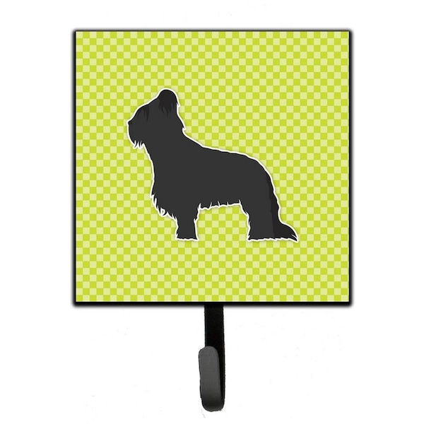 Jensendistributionservices Briard Checkerboard Green Leash or Key Holder - MI1711695