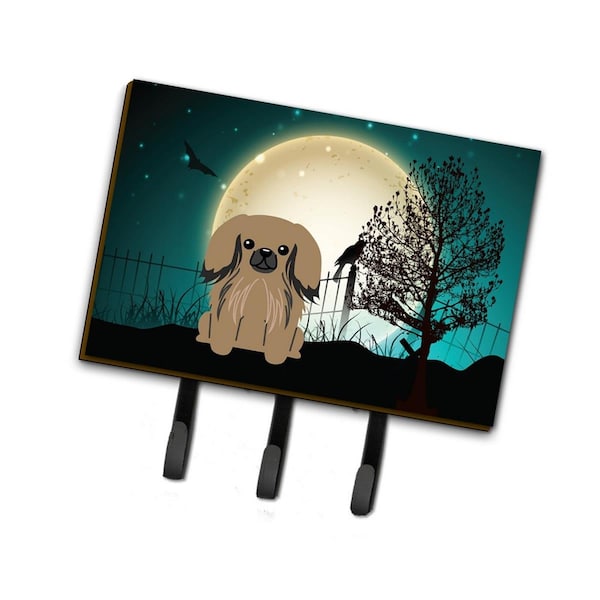 Carolines Treasures Halloween Scary Pekingnese Tan Leash or Key Holder - BB2292TH68