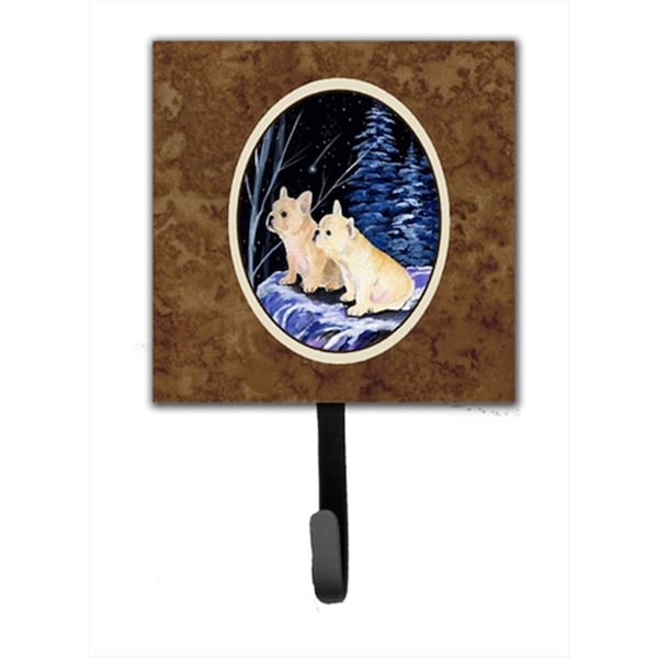 Jensendistributionservices Starry Night French Bulldog Leash Holder Or Key Hook - MI1656052