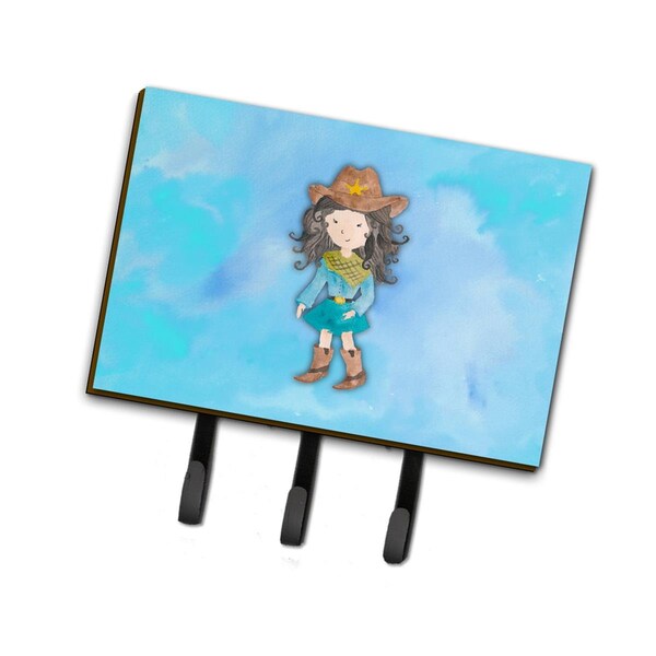 Carolines Treasures Cowgirl Watercolor Leash or Key Holder - BB7367TH68