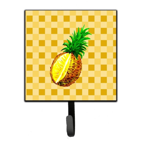 Jensendistributionservices Whole Pineapple Cut on Basketweave Leash or Key Holder - MI1709632