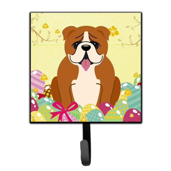 Jensendistributionservices Easter Eggs English Bulldog Red White Leash or Key Holder - MI1715203
