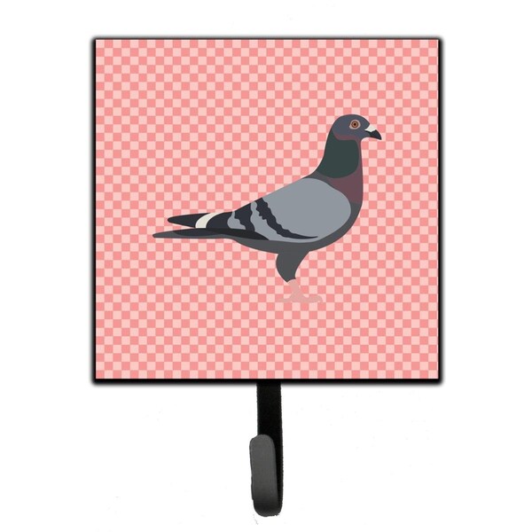 Carolines Treasures Racing Pigeon Pink Check Leash or Key Holder - BB7951SH4