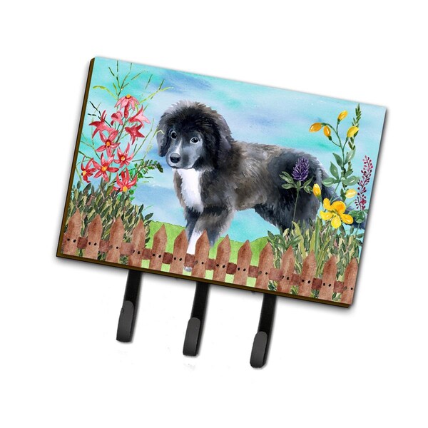 Carolines Treasures Newfoundland Puppy Spring Leash or Key Holder - CK1261TH68