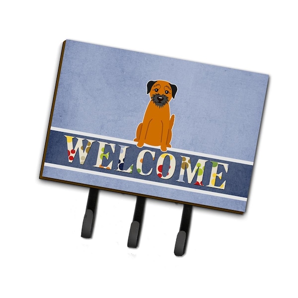 Carolines Treasures Border Terrier Welcome Leash or Key Holder - BB5620TH68