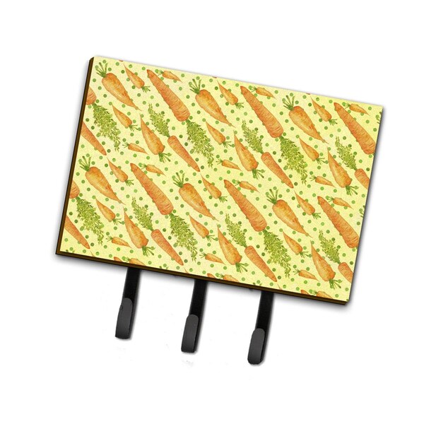Carolines Treasures Watercolor Carrots Leash or Key Holder, 6 x 2 x 9 in. - BB7571TH68