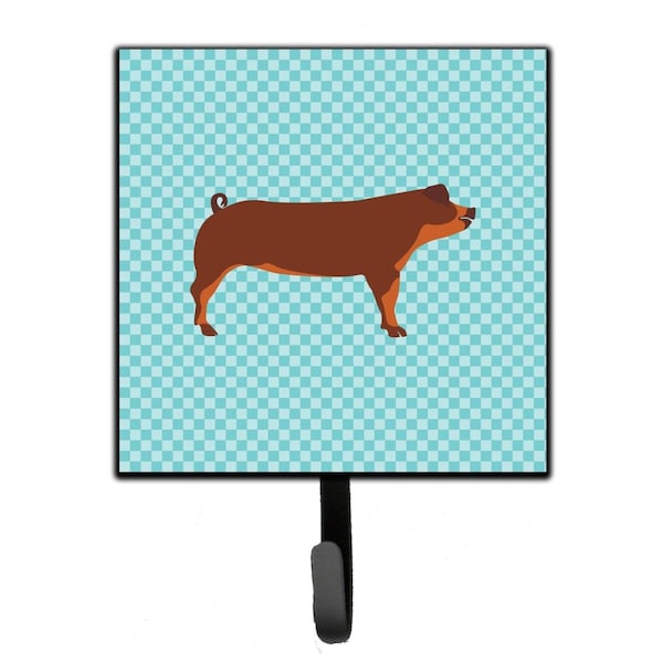 Carolines Treasures Duroc Pig Blue Check Leash or Key Holder - BB8116SH4