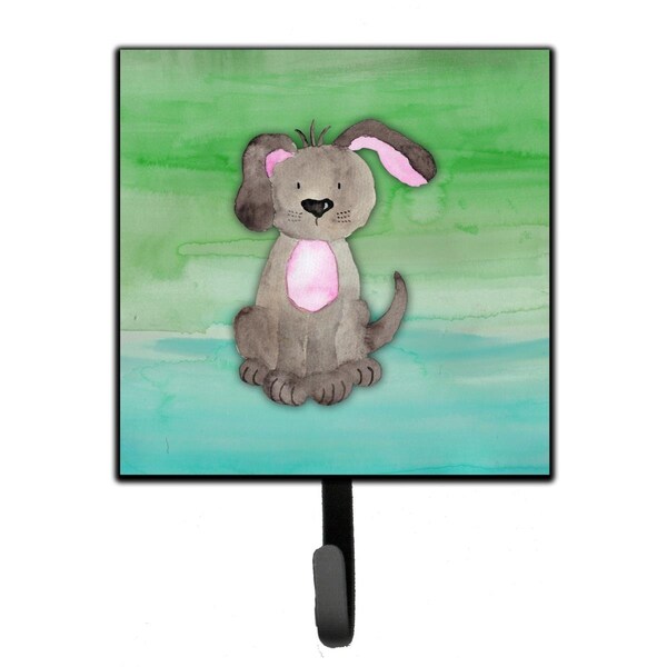 Carolines Treasures Dog Teal & Green Watercolor Leash or Key Holder - BB7357SH4