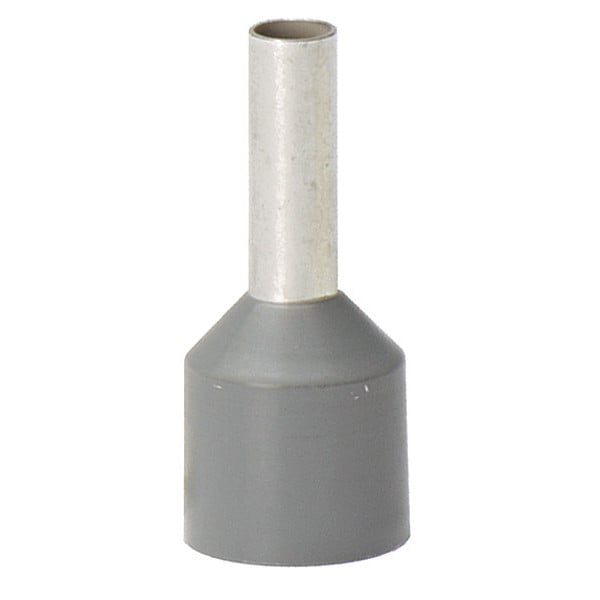 Terminal Panduit, Aislamiento, Estañado, 12Awg, 10mm, Gris, Paquete con 100 piezas - FSDXL81-10-C