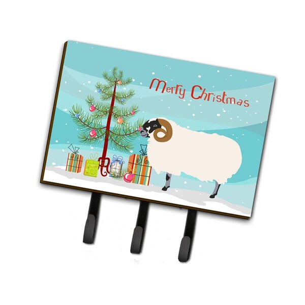 Carolines Treasures Scottish Blackface Sheep Christmas Leash or Key Holder - BB9340TH68