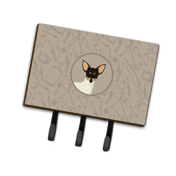 Carolines Treasures Toy Fox Terrier in the Kitchen Leash or Key Holder - CK2214TH68