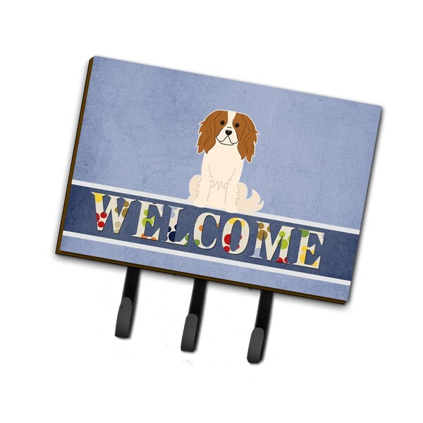 Carolines Treasures Cavalier Spaniel Welcome Leash or Key Holder - BB5639TH68