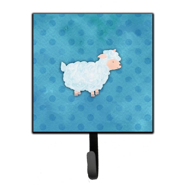Carolines Treasures Polkadot Sheep Lamb Watercolor Leash or Key Holder - BB7390SH4