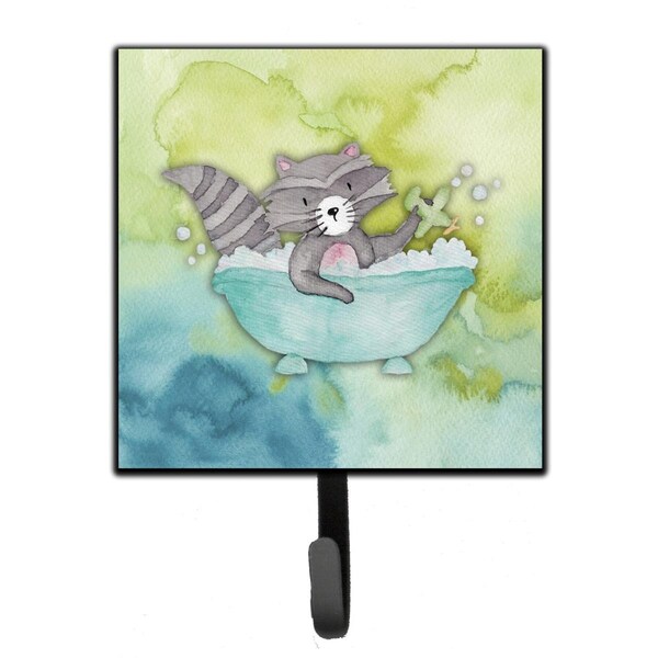 Carolines Treasures Raccoon Bathing Watercolor Leash or Key Holder - BB7345SH4