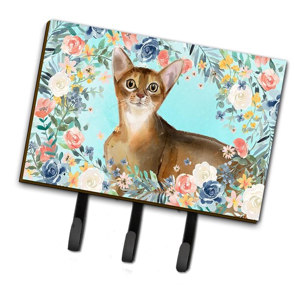 Carolines Treasures Abyssinian Spring Flowers Leash or Key Holder - CK3386TH68