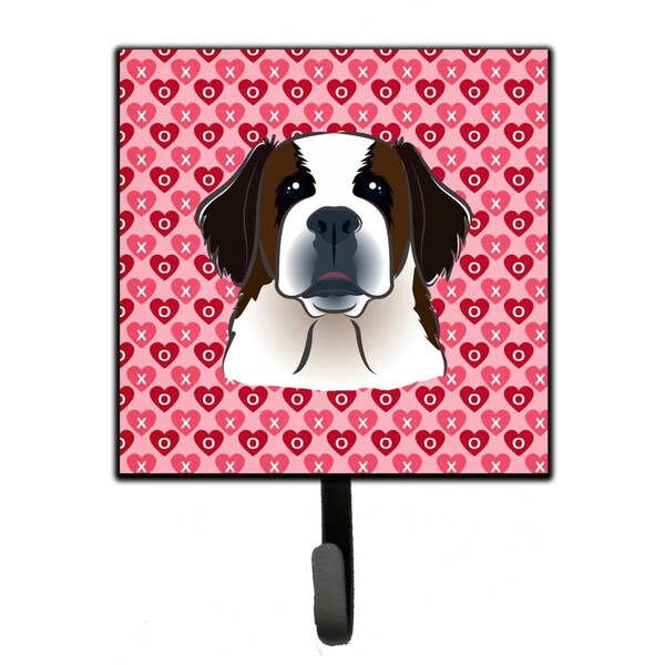 Carolines Treasures Saint Bernard Hearts Leash or Key Holder - BB5316SH4