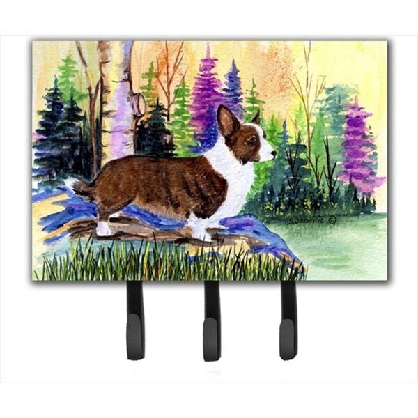 Carolines Treasures Carolines Treasures SS8006TH68 Corgi Leash Holder Or Key Hook - SS8006TH68