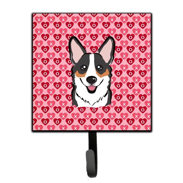 Jensendistributionservices Tricolor Corgi Hearts Leash or Key Holder - MI2087979